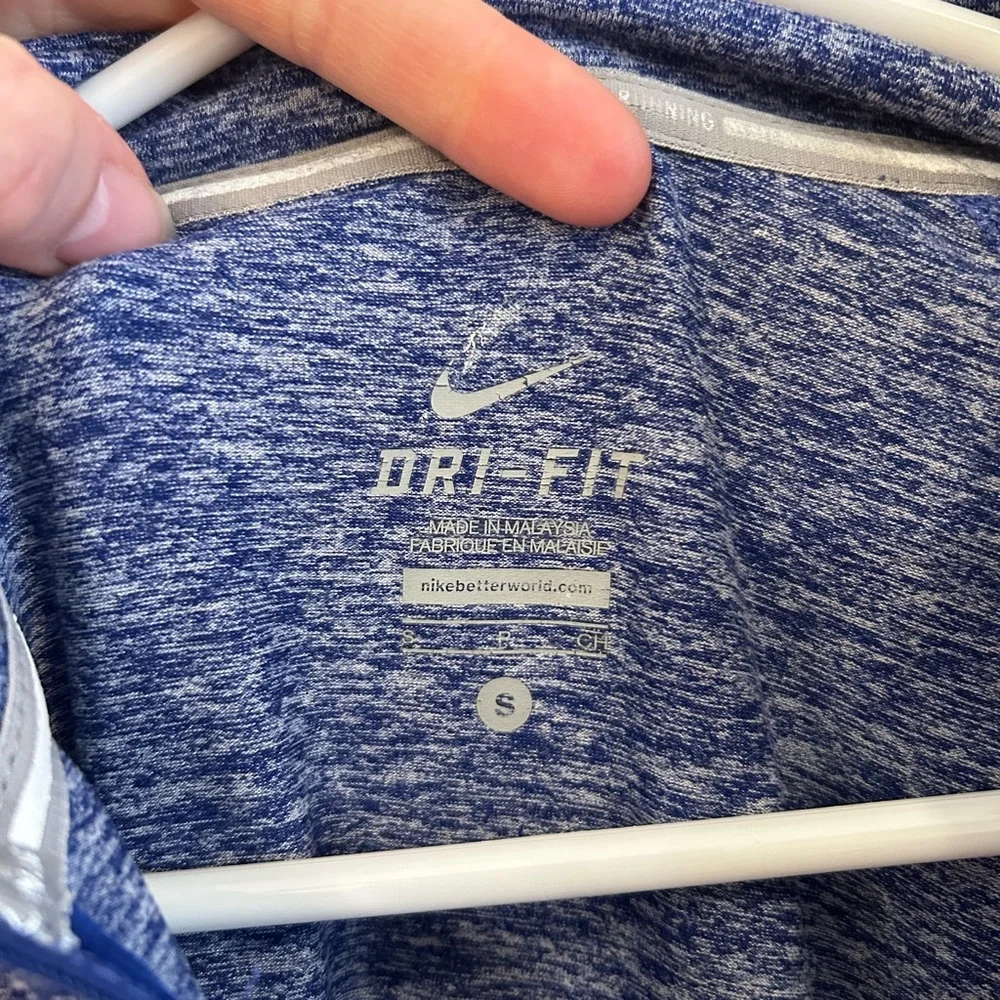 Nike Blue Heather‎ Dri-FIT Half-Zip Pullover